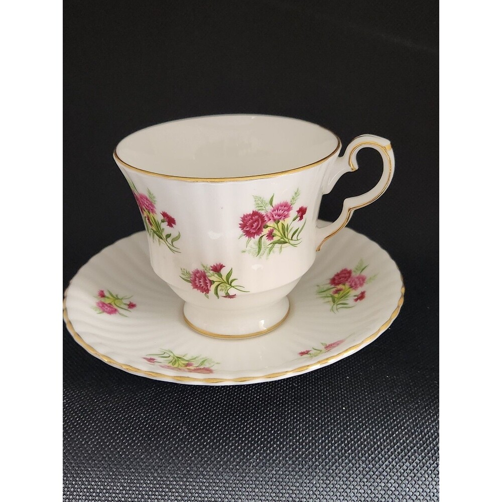 Vintage Royal Windsor Fine China Tea Cup & Saucer Set Pre 1960 Flawless